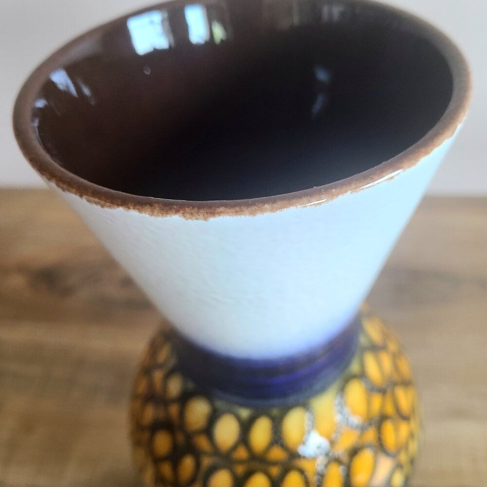Vintage West Germany 1256-26 1960-1970s vase. Mid century pottery. MCM decor. - Picture 4 of 7